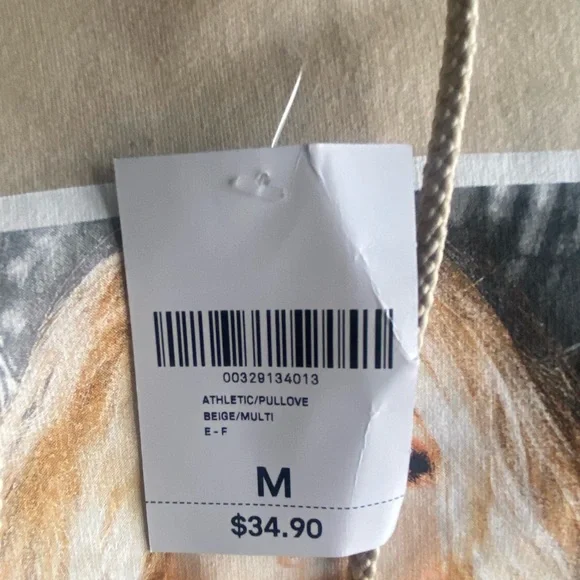 NWT Tan Forever 21 Britney Spears Hoodie! Graphic Crop Style Sweatshirt - Picture 3 of 7